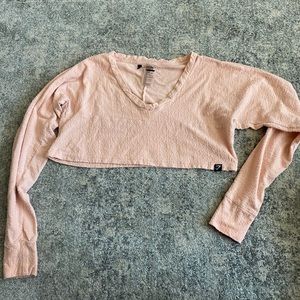 GYMSHARK Towel Long-Sleeve Crop